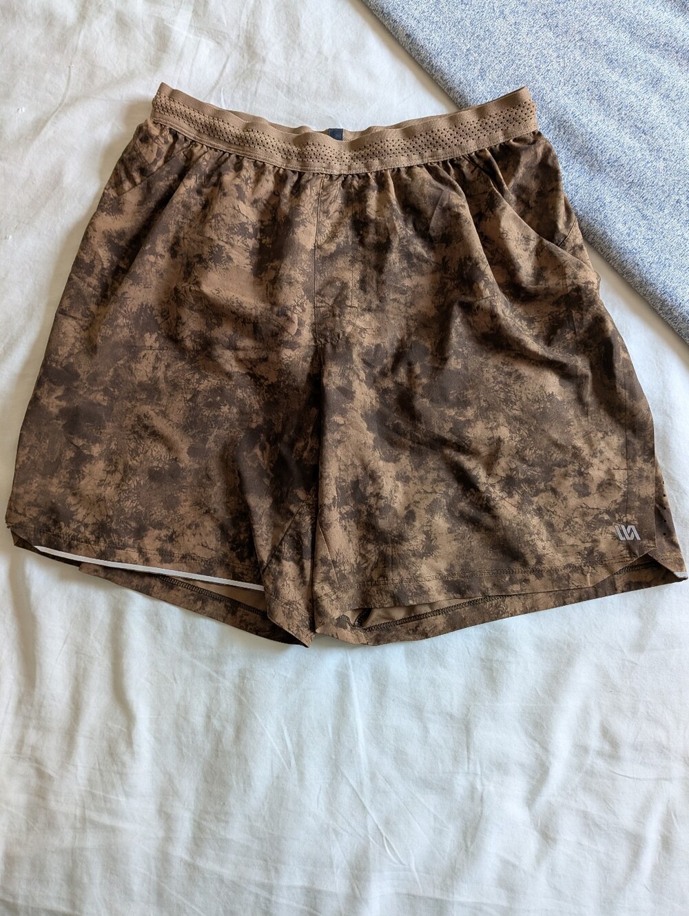 Men's Brown Camouflage Athletic Shorts